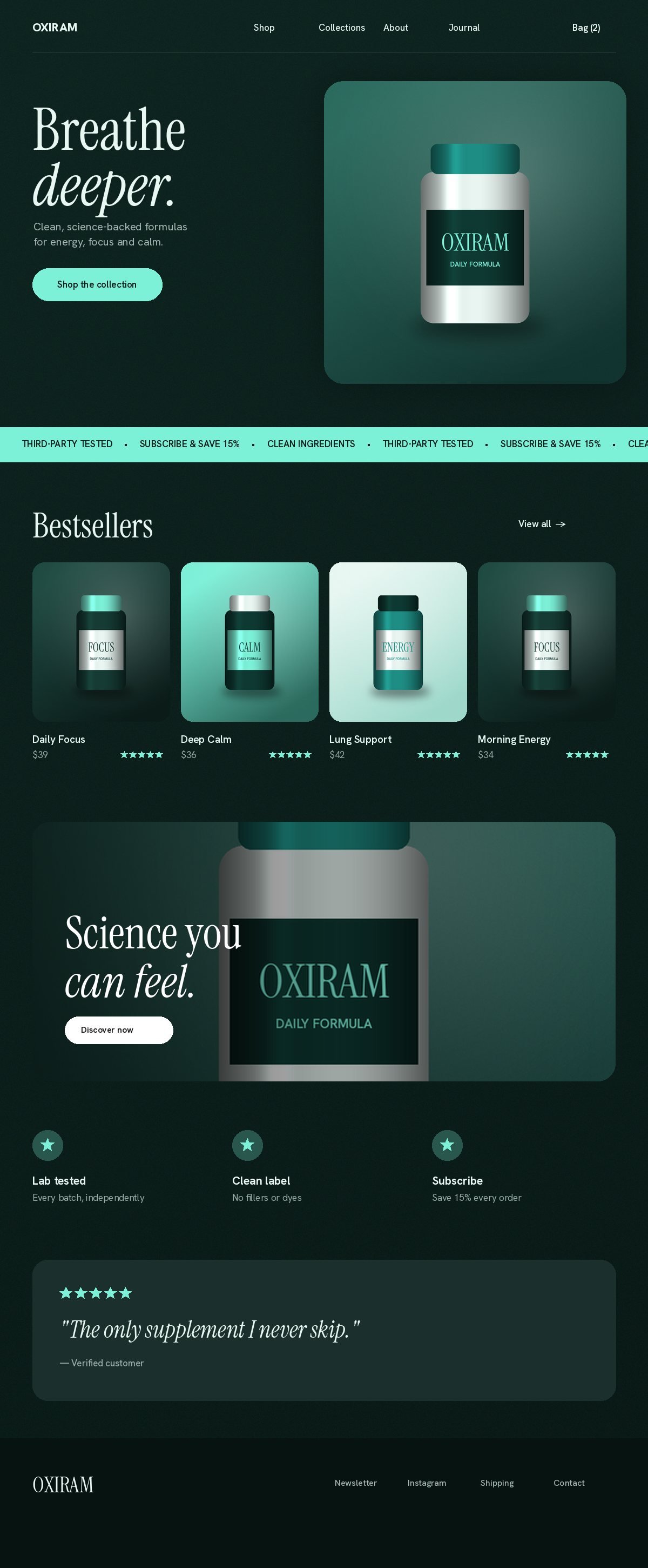 Oxiram storefront