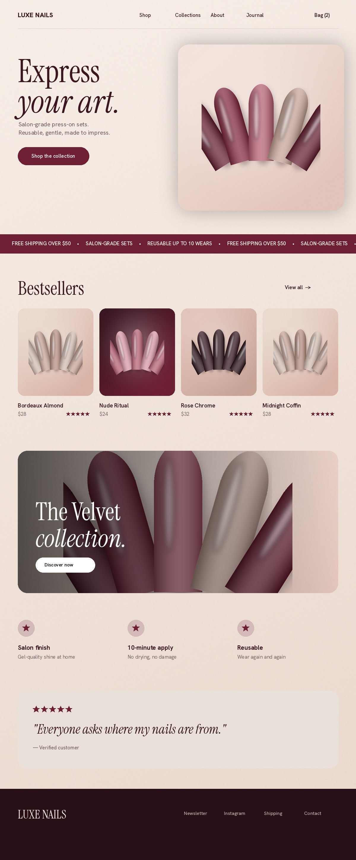 Luxe Nails storefront
